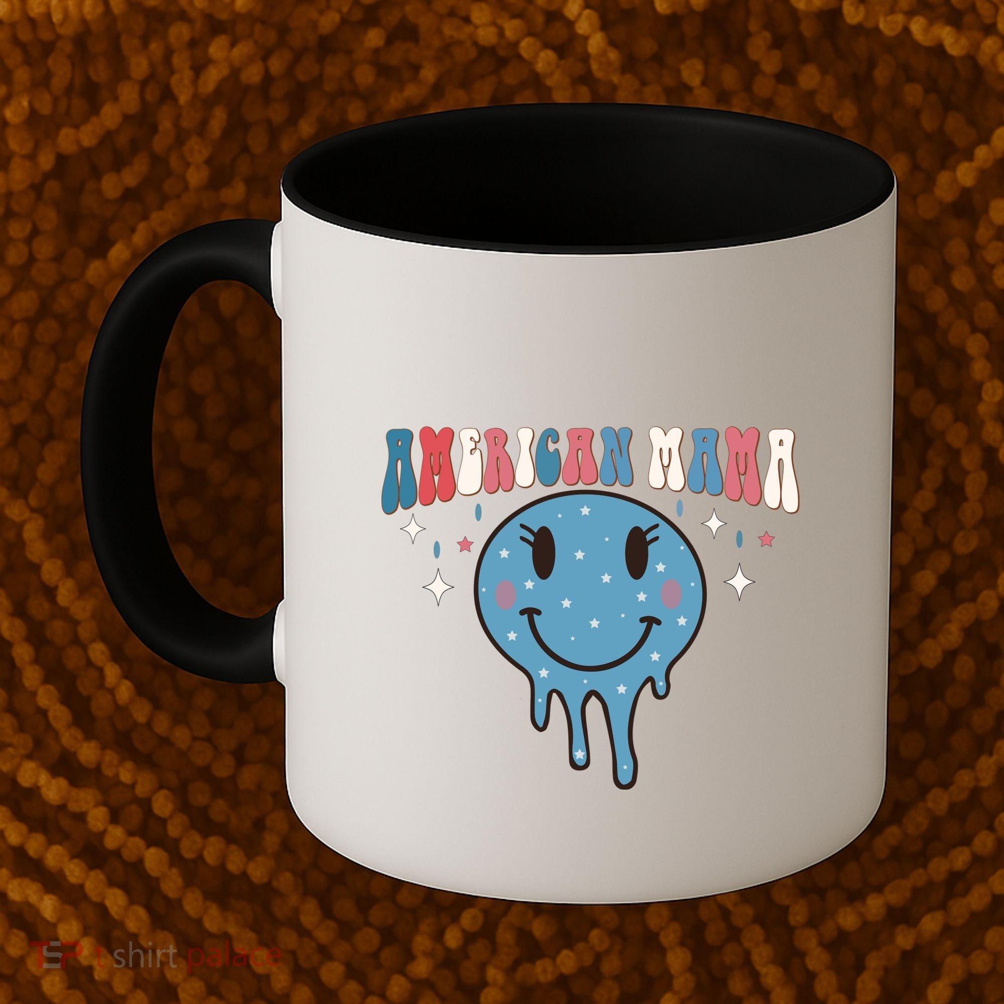 4th Of July Retro Funny America Mama Gift Coffee Mug
