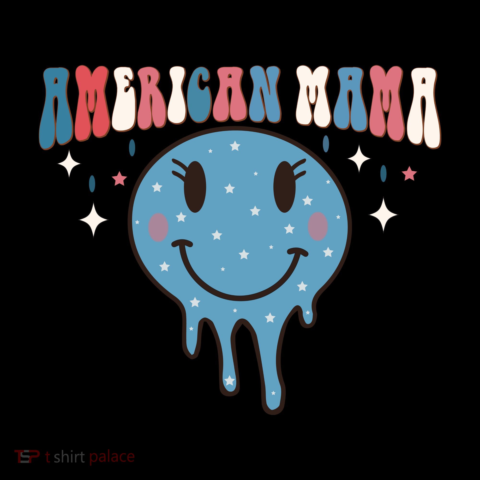 4th Of July Retro Funny America Mama Gift Coffee Mug