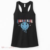 4th Of July Retro Funny America Mama Gift Women's Tank Top thumb 0
