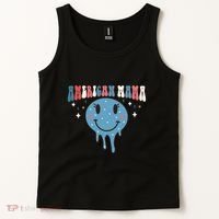 4th Of July Retro Funny America Mama Gift Tank Top thumb 2