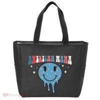 4th Of July Retro Funny America Mama Gift Tote Bag thumb 0