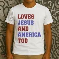 4th Of July God Bless America Vintage 4th Of July T-Shirt thumb 3