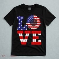 4th Of July Love Sunflower Patriotic T-Shirt thumb 5