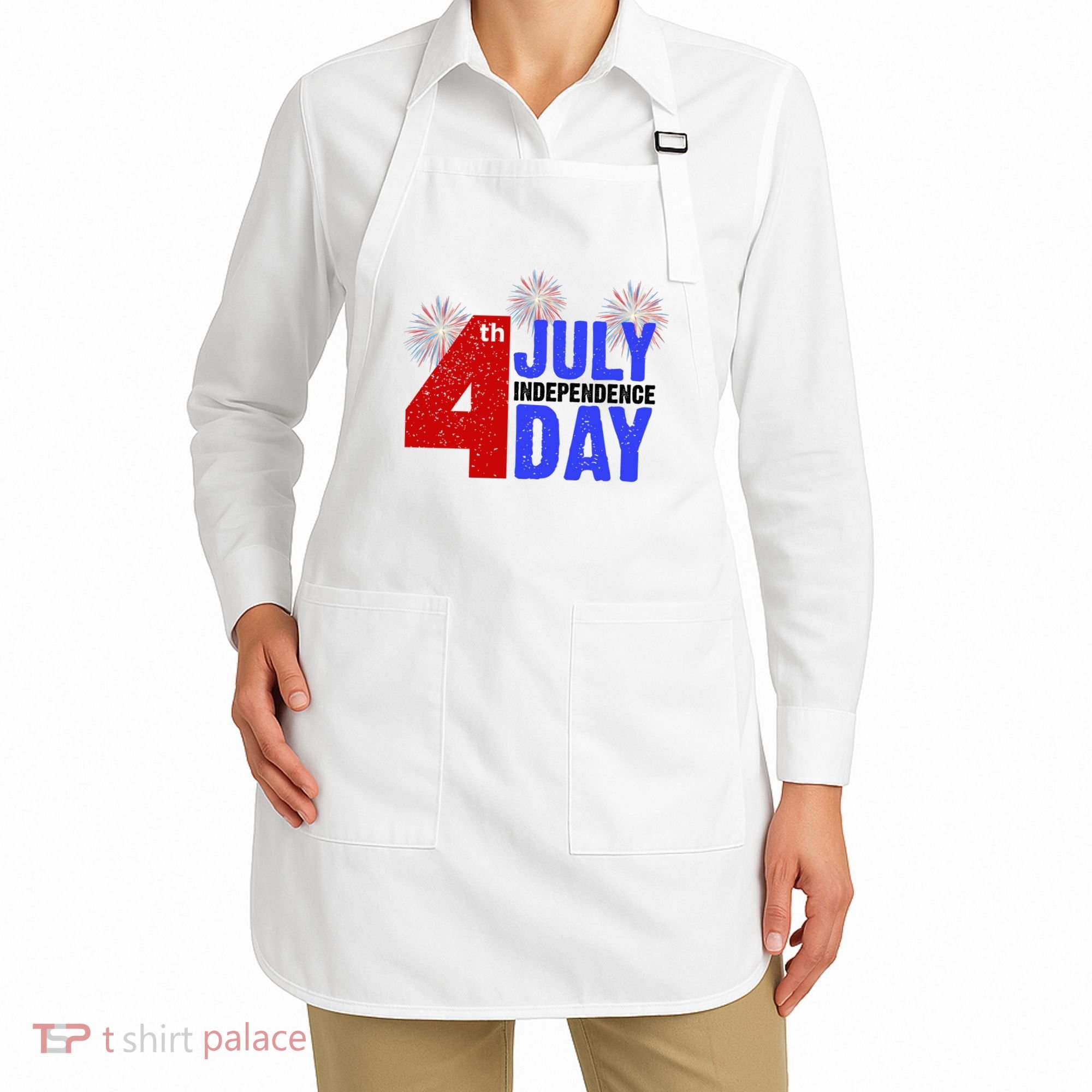 4th Of July Independence Day Fireworks Celebration Apron