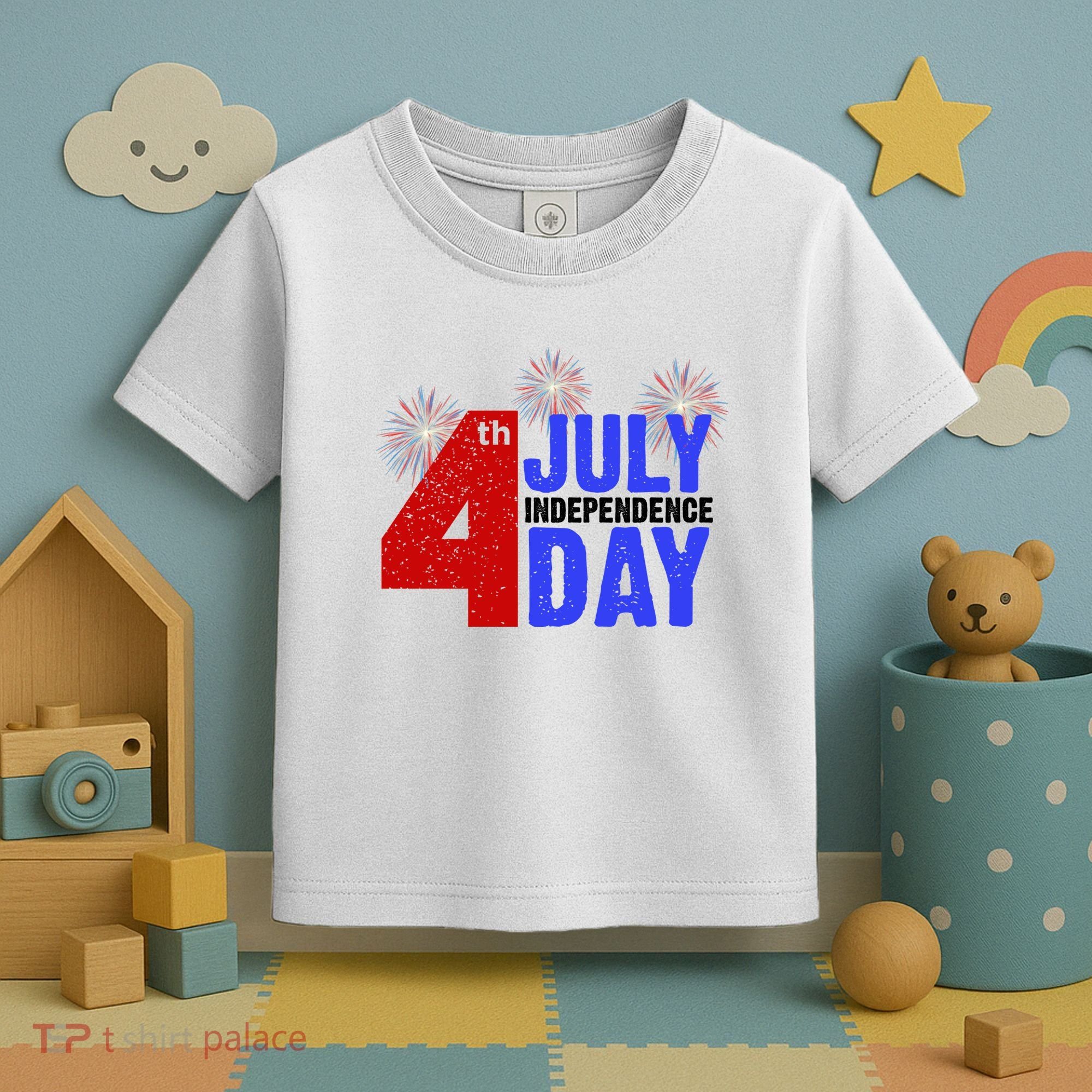 4th Of July Independence Day Fireworks Celebration Toddler T-Shirt