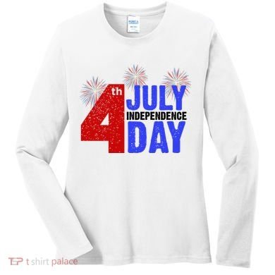 4th Of July Independence Day Fireworks Celebration Women's Long Sleeve Shirt