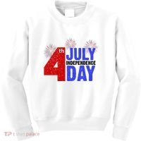 4th Of July Independence Day Fireworks Celebration Kids Sweatshirt thumb 0