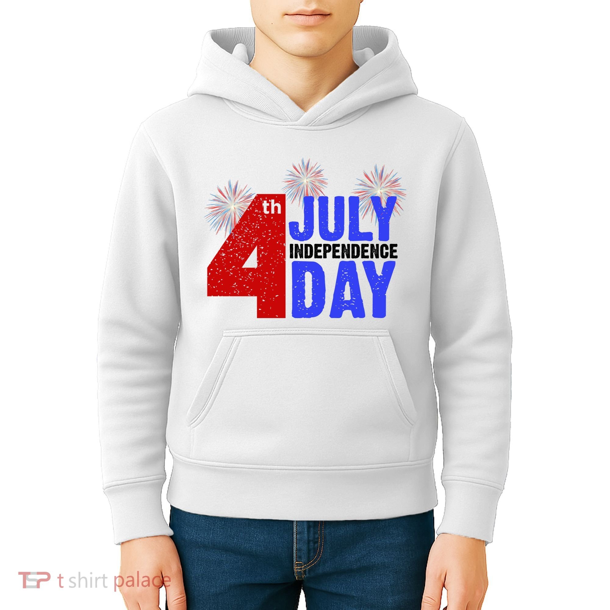 4th Of July Independence Day Fireworks Celebration Kids Hoodie