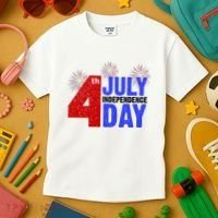 4th Of July Independence Day Fireworks Celebration Kids T-Shirt thumb 3