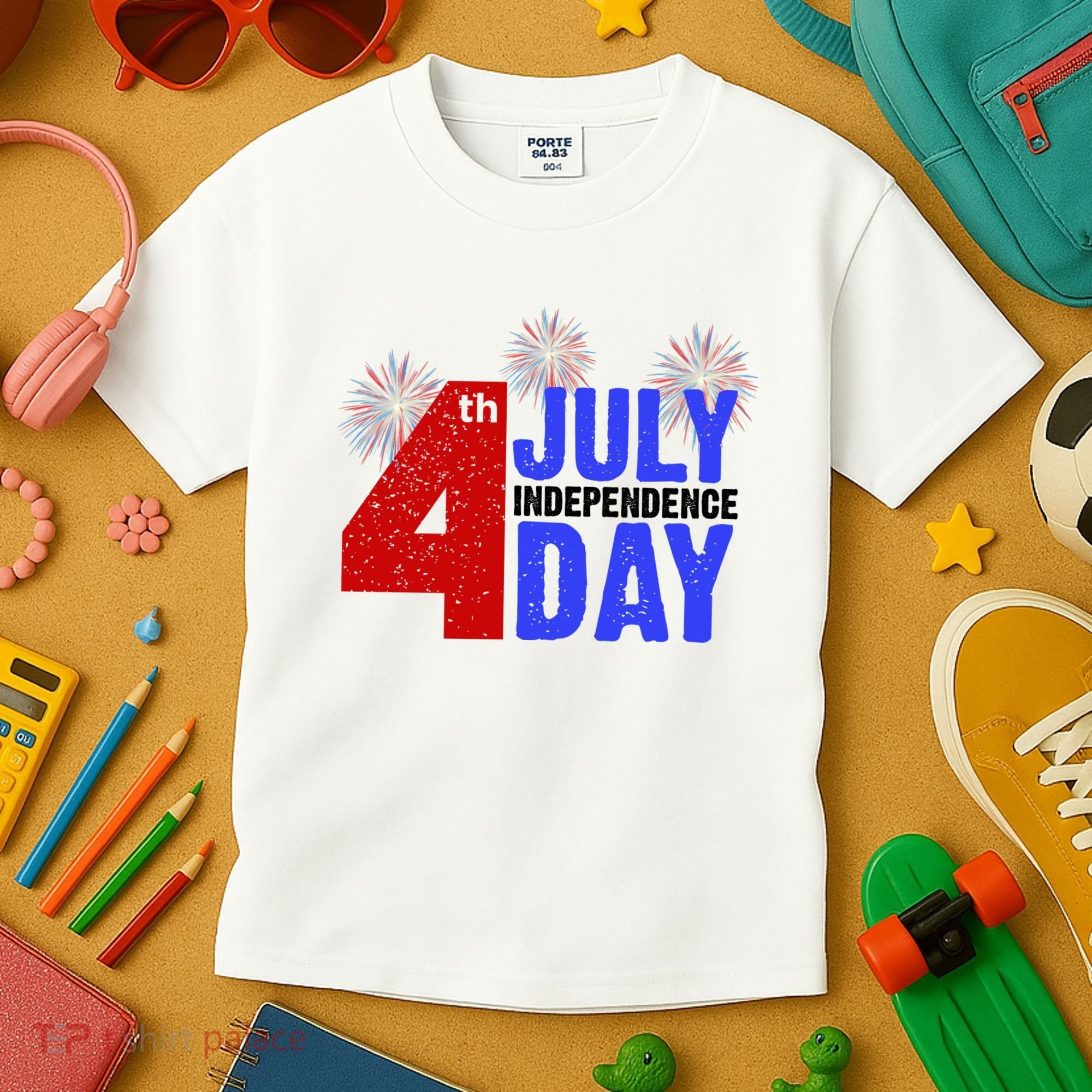 4th Of July Independence Day Fireworks Celebration Kids T-Shirt