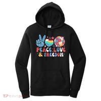 4th Of July Retro Peace Love & Freedom Gift Women's Hoodie thumb 0