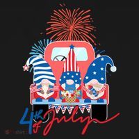 4th Of July Gnome Celebration Sustainable Knit Beanie thumb 2