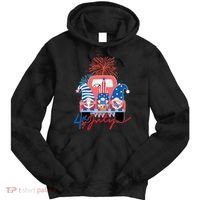 4th Of July Gnome Celebration Tie Dye Hoodie thumb 0