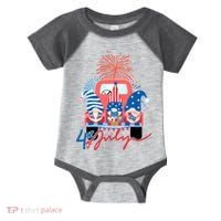 4th Of July Gnome Celebration Infant Baby Jersey Bodysuit thumb 0
