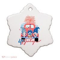 4th Of July Gnome Celebration Ceramic Ornament thumb 0