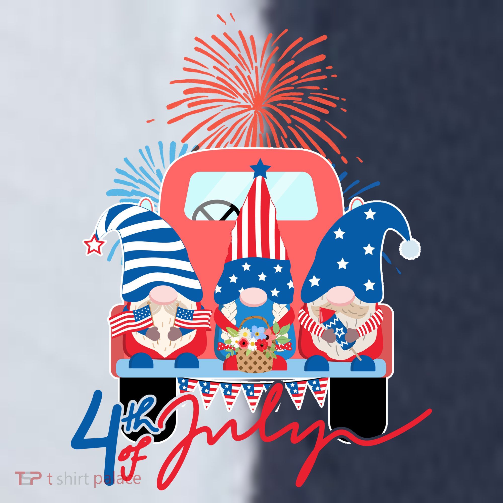 4th Of July Gnome Celebration Sport-Tek Competitor United Soccer Jersey