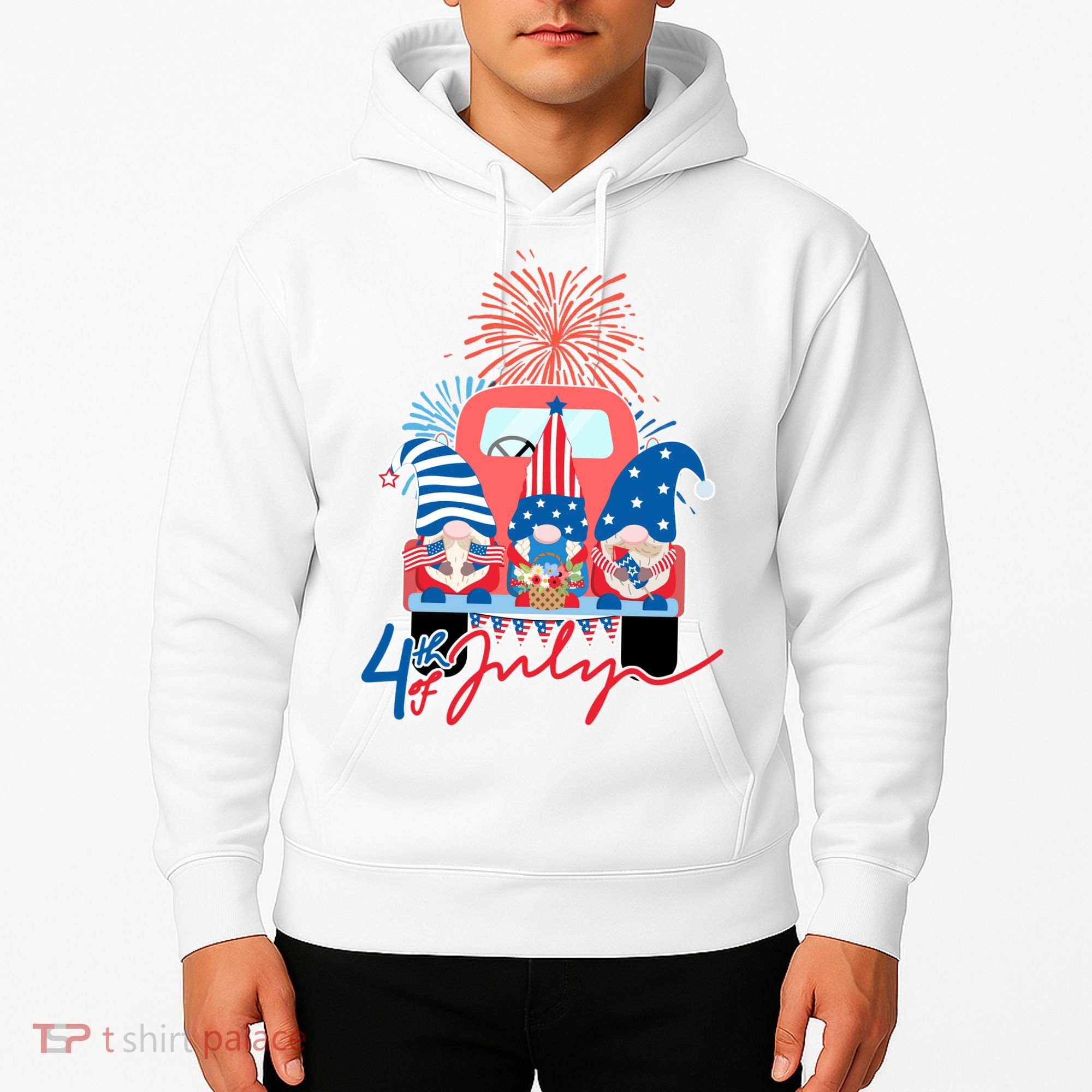 4th Of July Gnome Celebration Hoodie