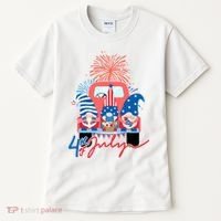 4th Of July Gnome Celebration Tall T-Shirt thumb 0