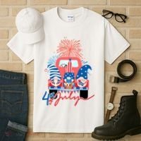 4th Of July Gnome Celebration Tall T-Shirt thumb 3