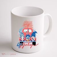 4th Of July Gnome Celebration Coffee Mug thumb 1
