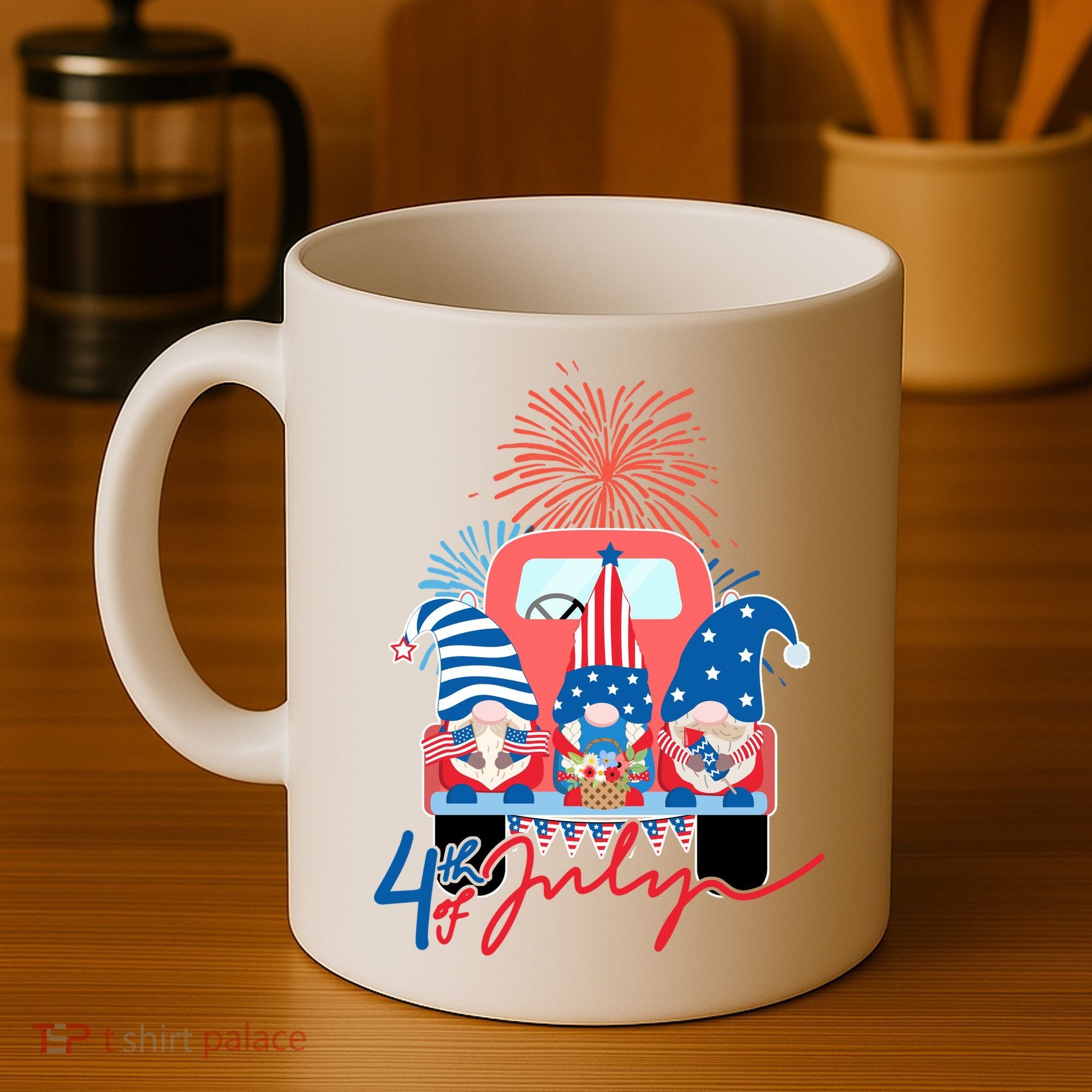 4th Of July Gnome Celebration Coffee Mug