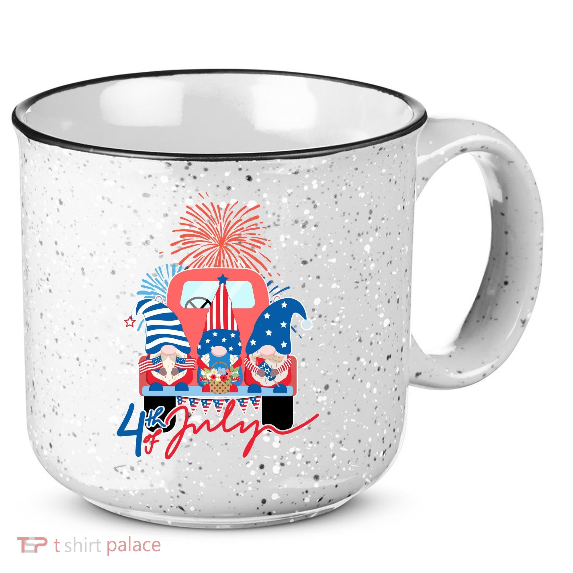 4th Of July Gnome Celebration 15oz Campfire Ceramic Mug