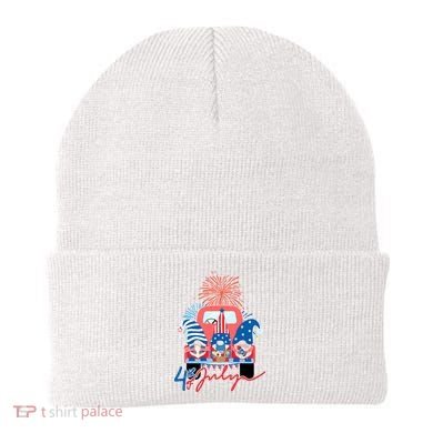 4th Of July Gnome Celebration Beanie