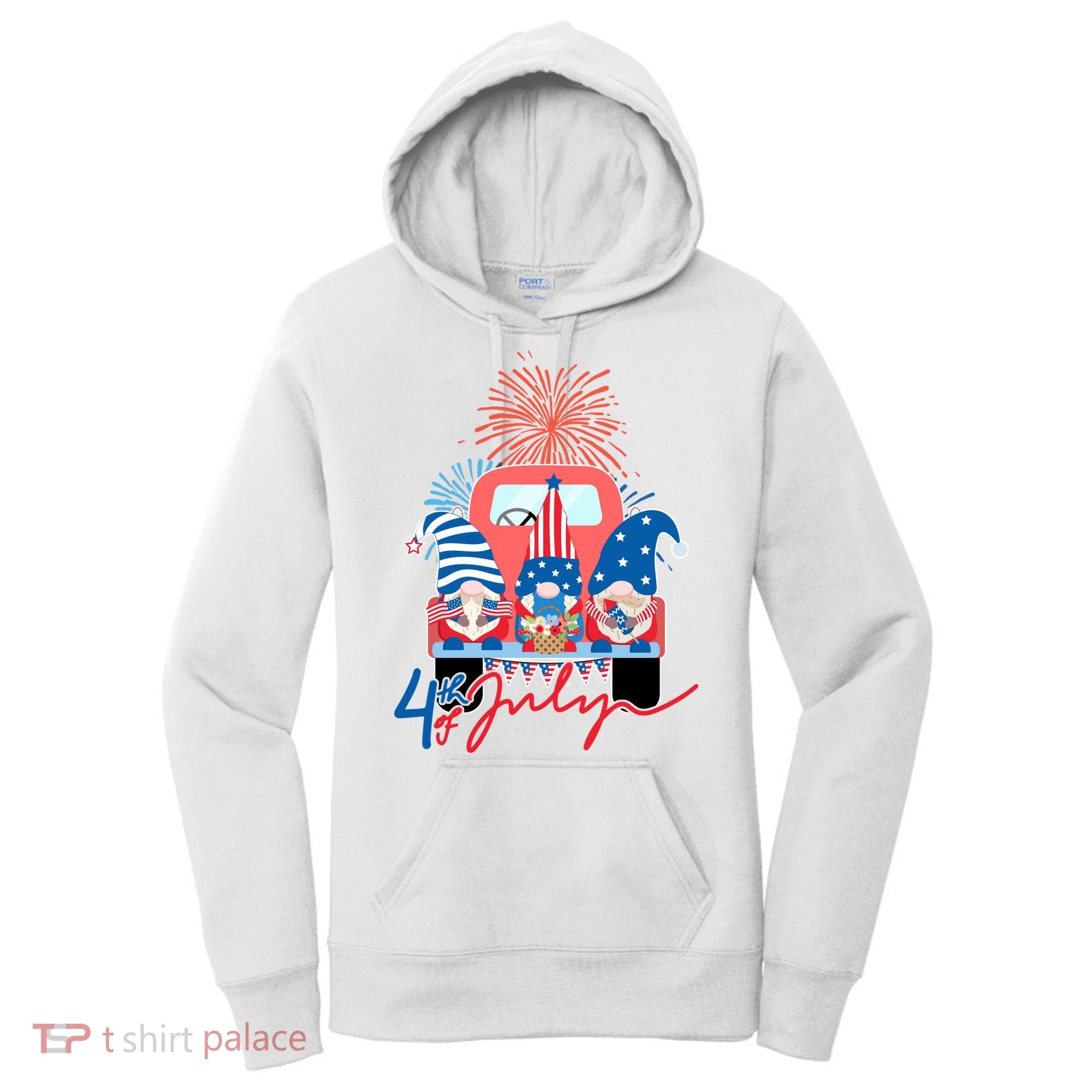 4th Of July Gnome Celebration Women's Hoodie