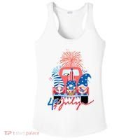 4th Of July Gnome Celebration Ladies PosiCharge Competitor Racerback Tank thumb 0
