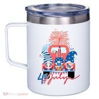 4th Of July Gnome Celebration 12oz Stainless Steel Coffee Mug thumb 2