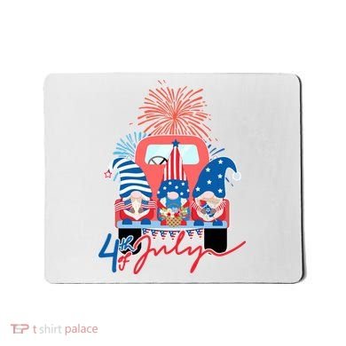 4th Of July Gnome Celebration Mousepad