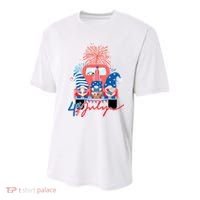 4th Of July Gnome Celebration Youth Performance Sprint T-Shirt thumb 0