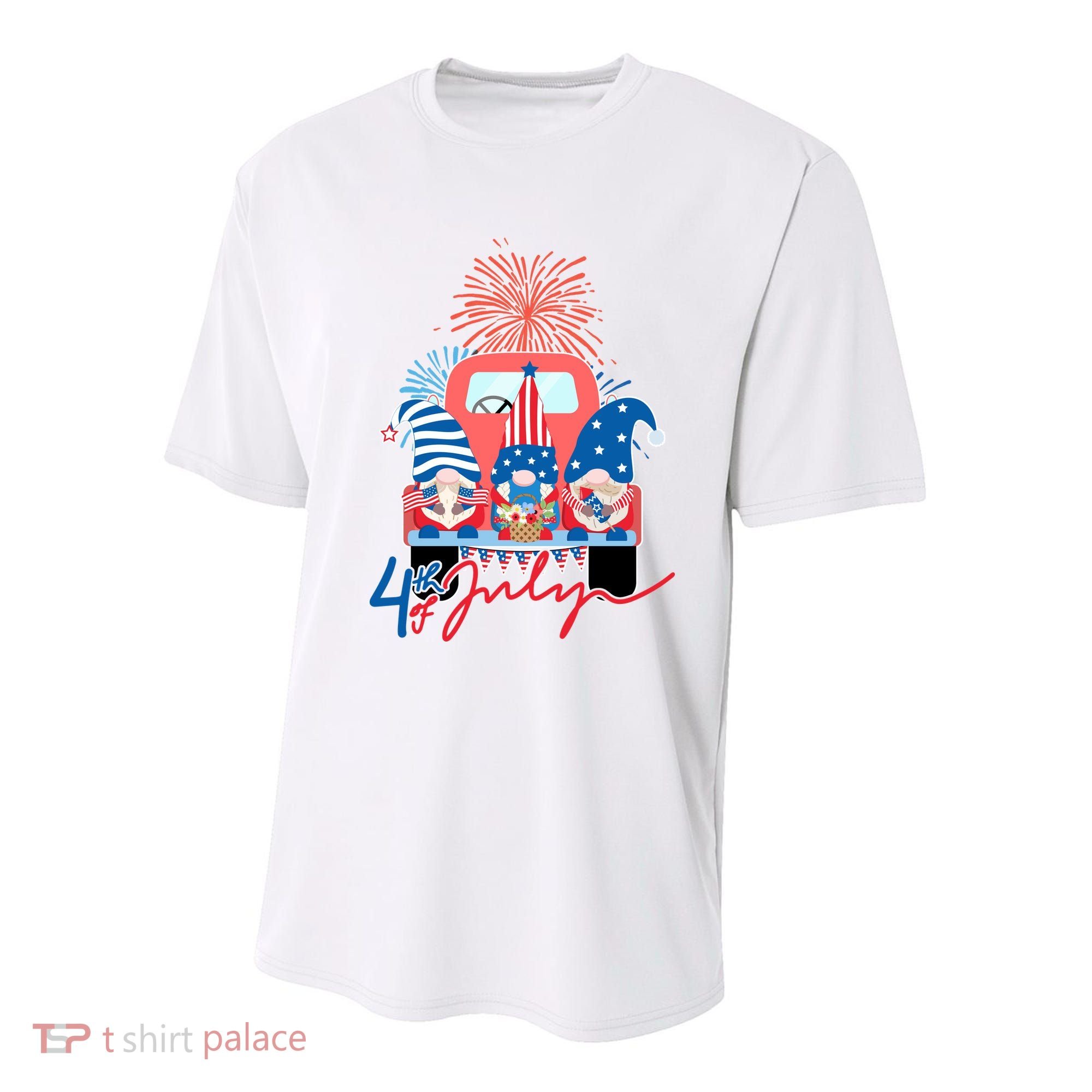 4th Of July Gnome Celebration Youth Performance Sprint T-Shirt