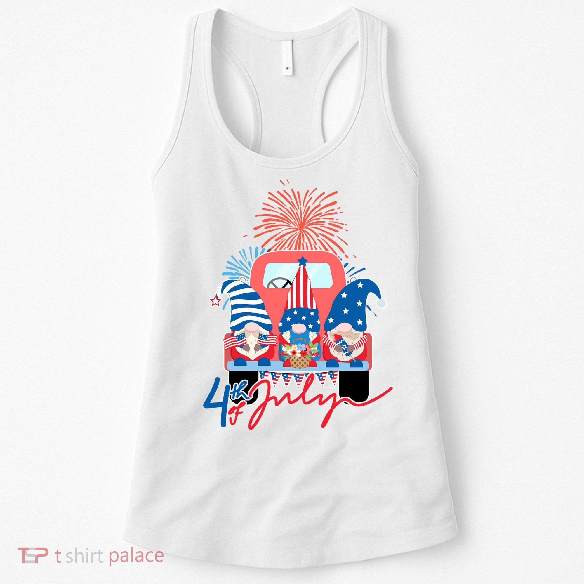 4th Of July Gnome Celebration Women's Tank Top