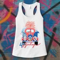 4th Of July Gnome Celebration Women's Tank Top thumb 3