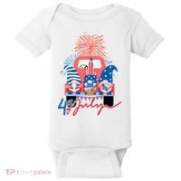 4th Of July Gnome Celebration Baby Bodysuit thumb 0