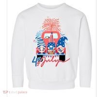 4th Of July Gnome Celebration Toddler Sweatshirt thumb 0