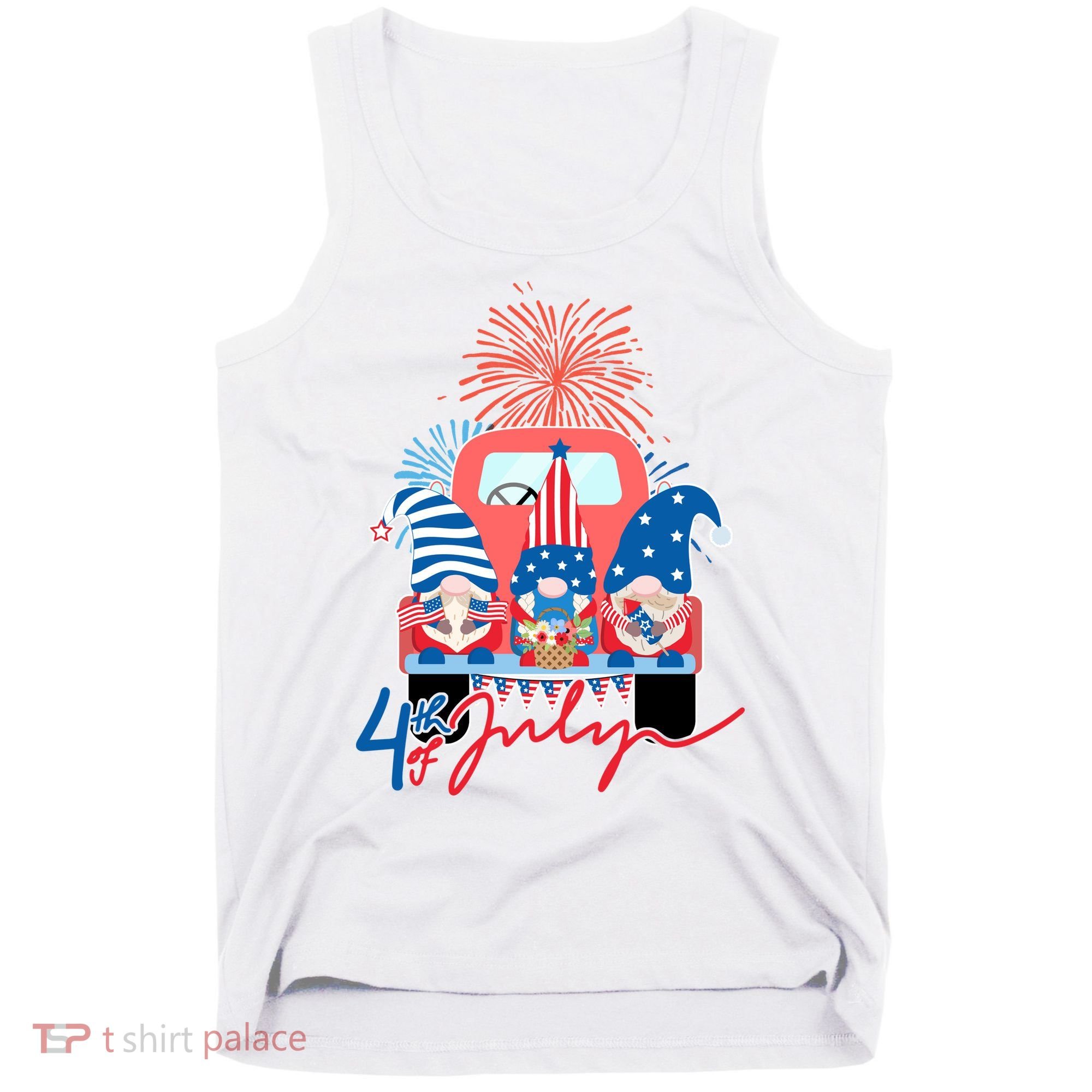 4th Of July Gnome Celebration Tank Top
