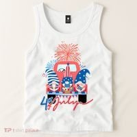 4th Of July Gnome Celebration Tank Top thumb 2