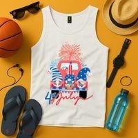4th Of July Gnome Celebration Tank Top thumb 4