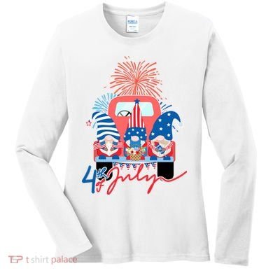4th Of July Gnome Celebration Women's Long Sleeve Shirt