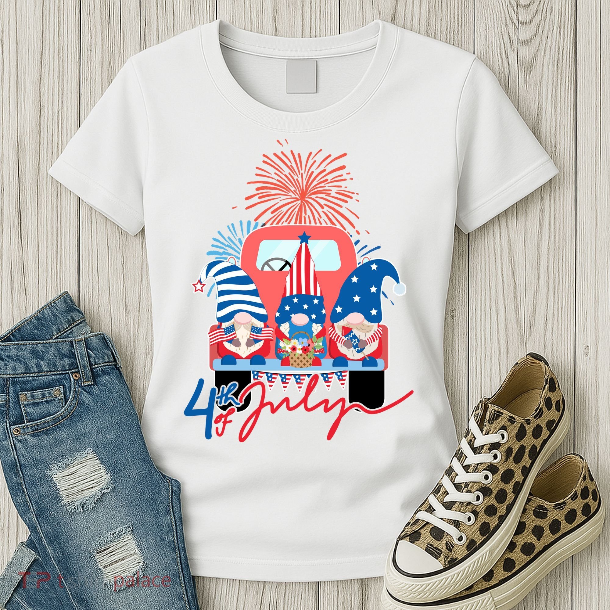 4th Of July Gnome Celebration Women's T-Shirt