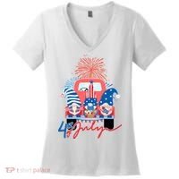 4th Of July Gnome Celebration Women's V-Neck T-Shirt thumb 0
