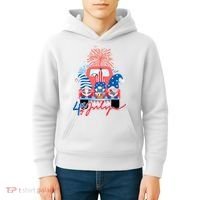 4th Of July Gnome Celebration Kids Hoodie thumb 4