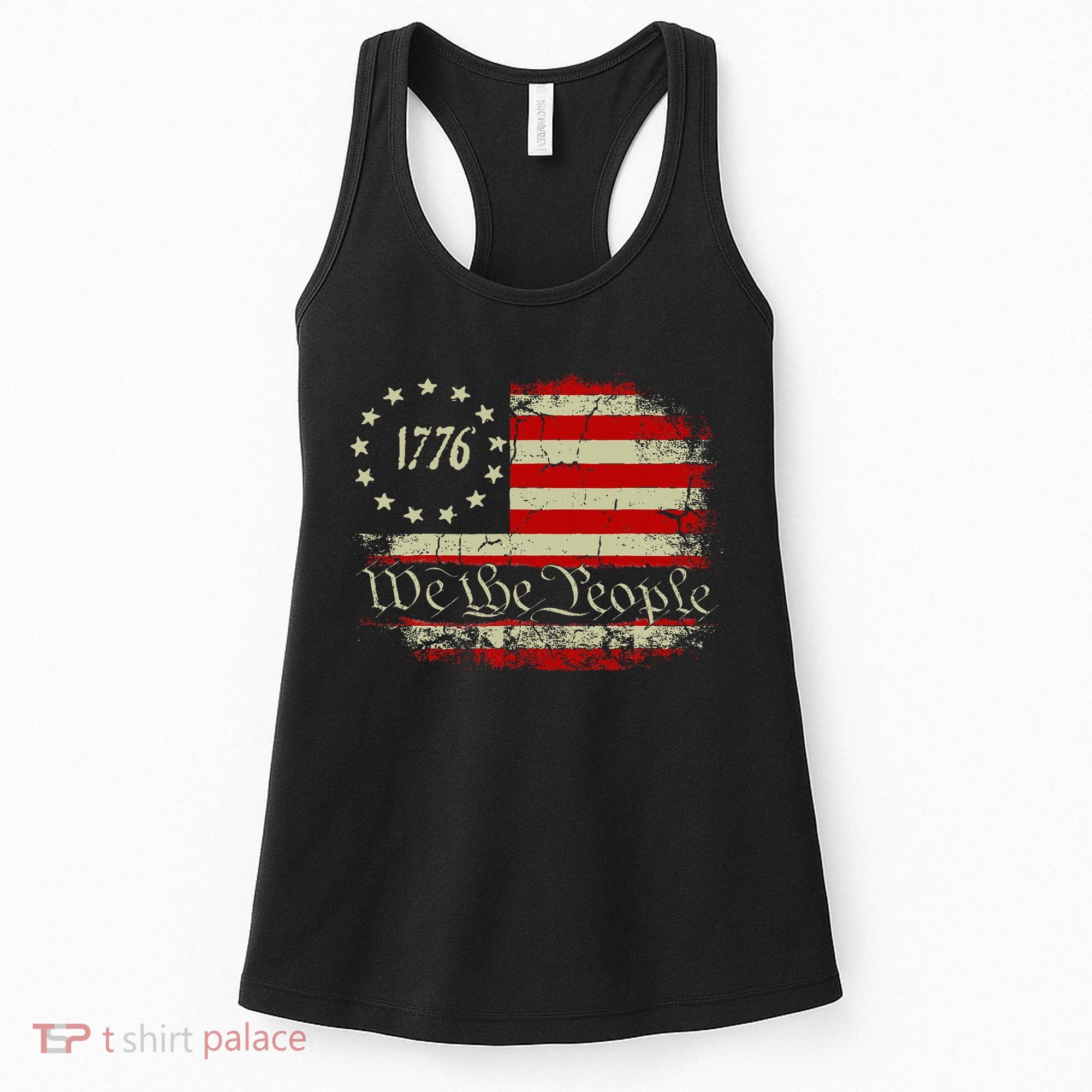 4th Of July Usa Flag American Women's Tank Top