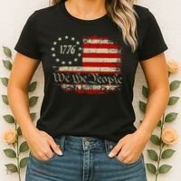 4th Of July Usa Flag American Women's T-Shirt thumb 2