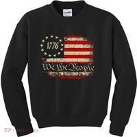 4th Of July Usa Flag American Kids Sweatshirt thumb 0