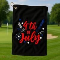 4th Of July Independence Day Celebration Golf Towel thumb 1