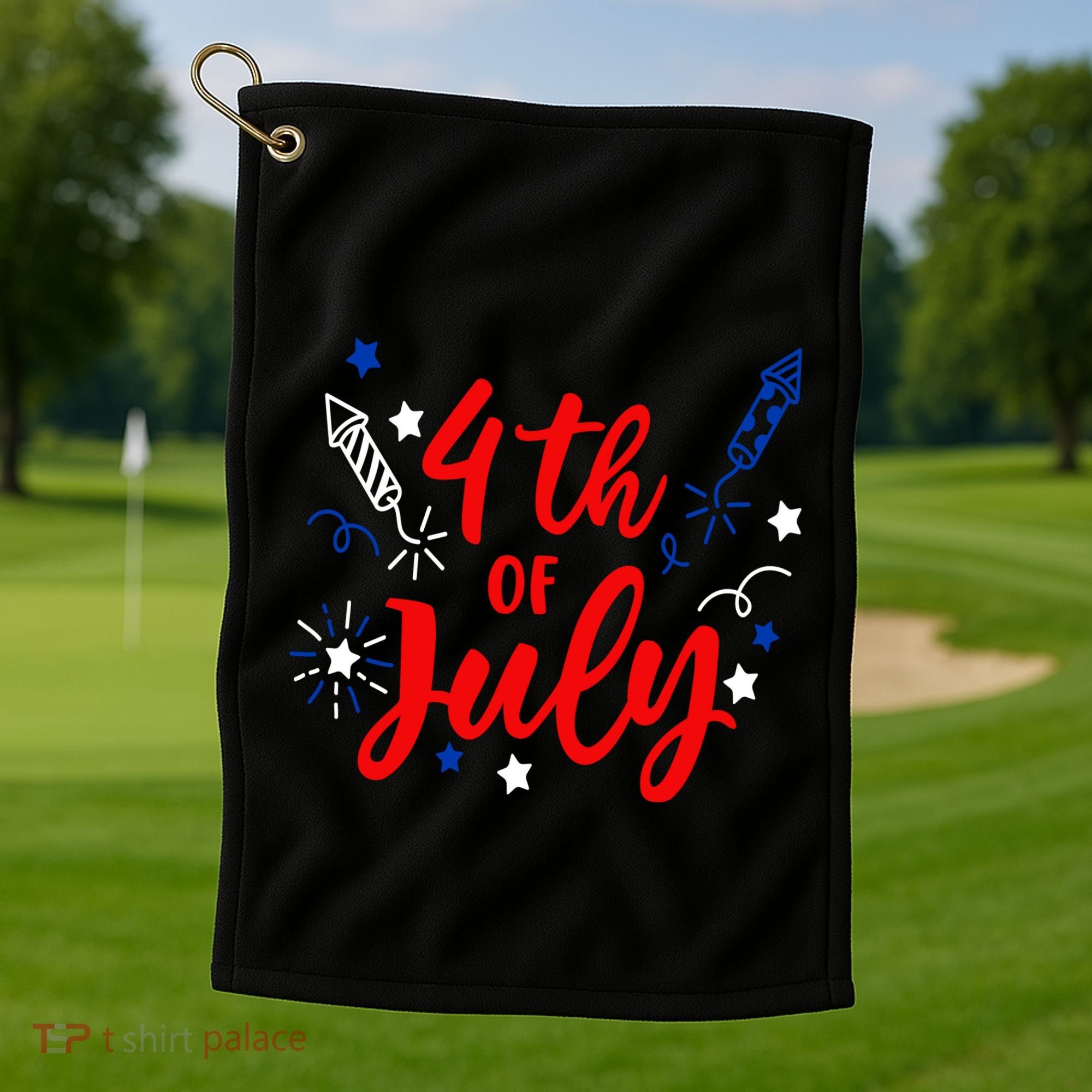 4th Of July Independence Day Celebration Golf Towel