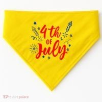 4th Of July Independence Day Celebration USA-Made Doggie Bandana thumb 0